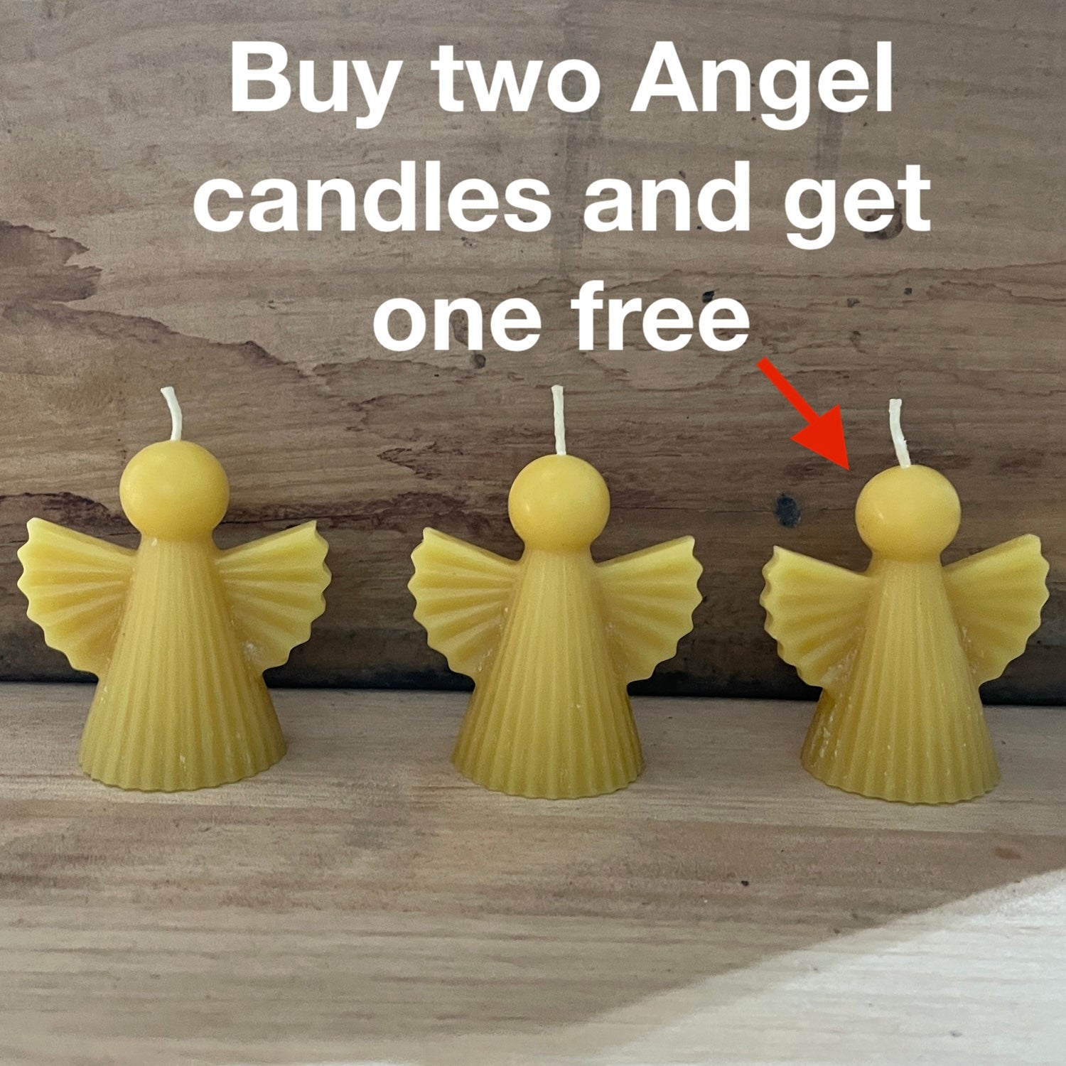 Christmas Angel Beeswax candle