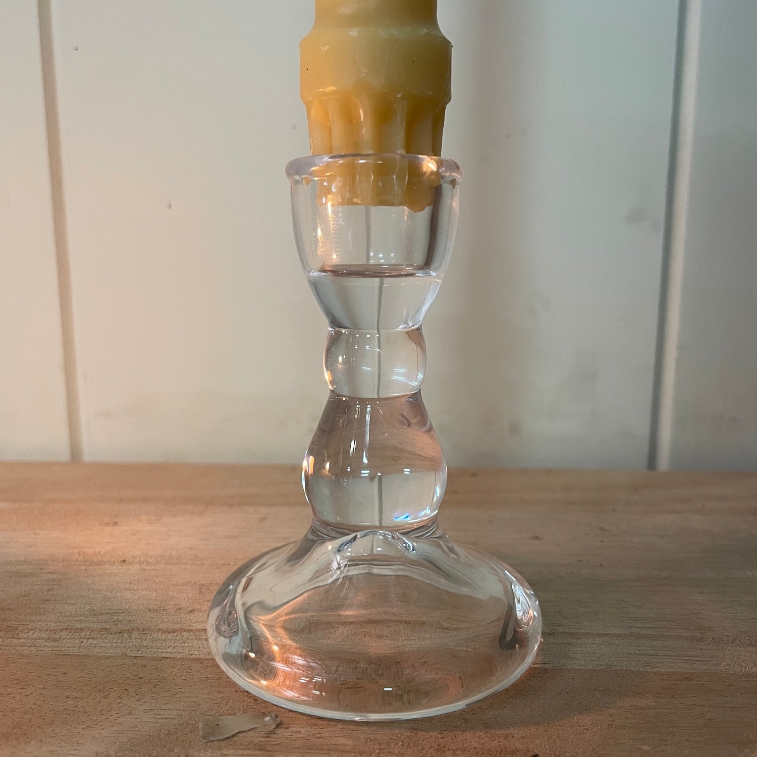 Glass Candle Stick Holder