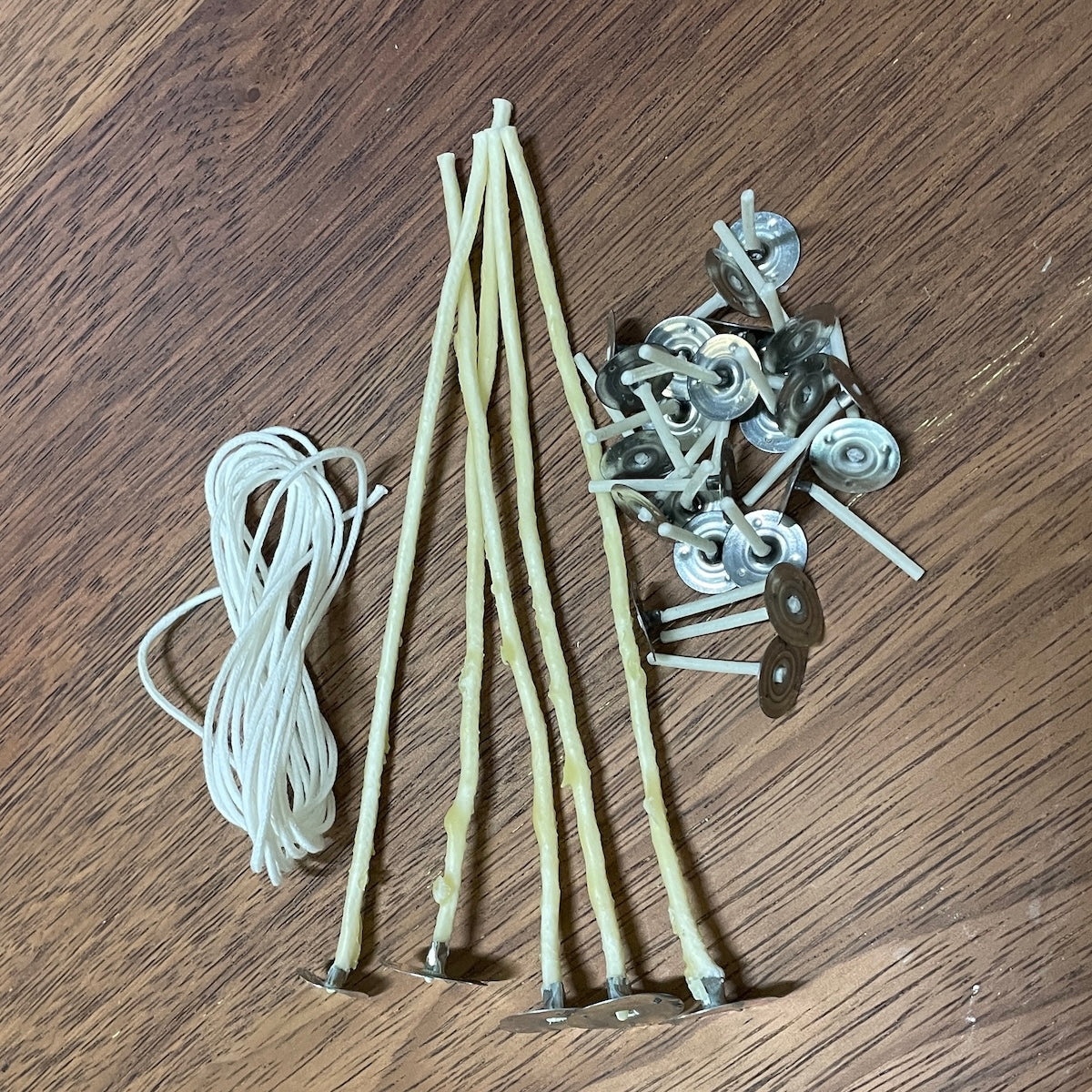 Beeswax candle wick refill kit