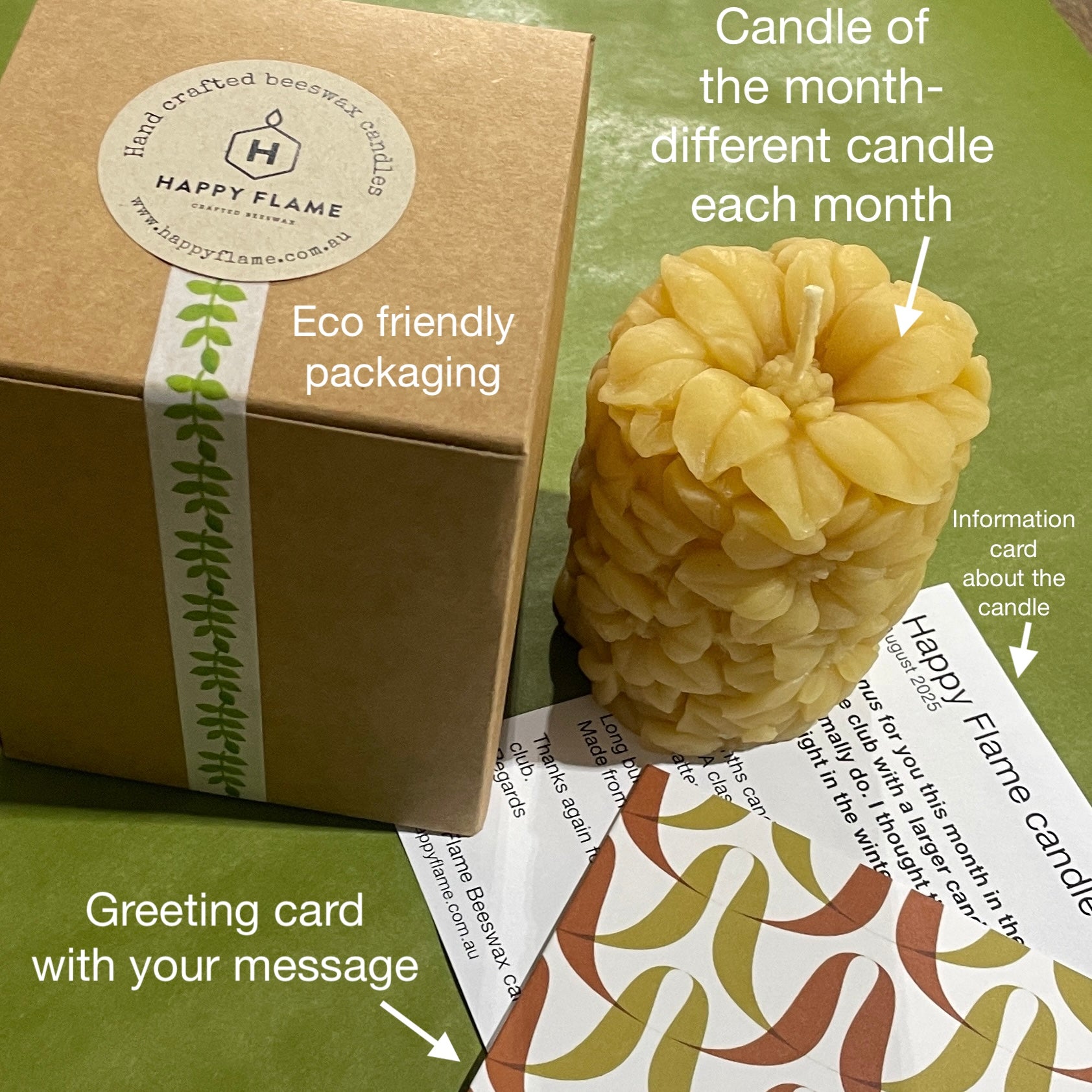 Gift box of candles each month