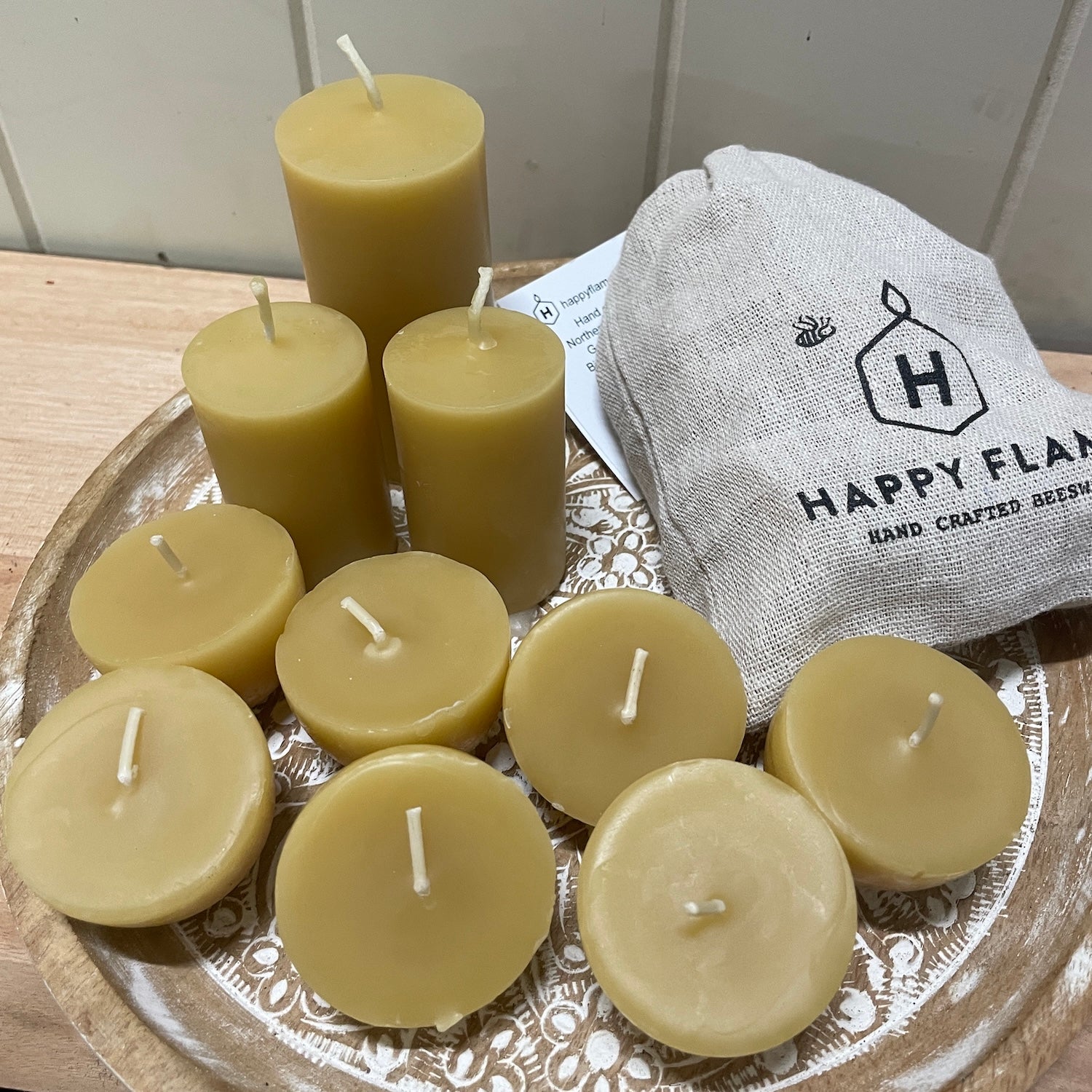 176-Hour Beeswax Candle Family Pack
