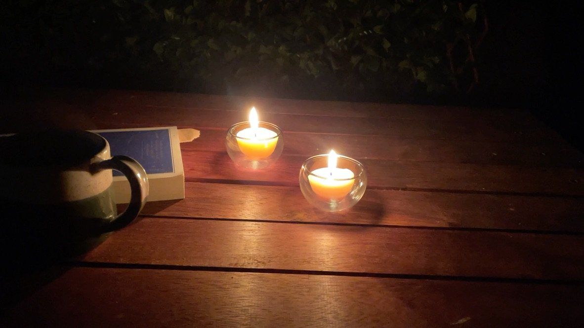 1 x New Happy LIght glass holder Happy Flame