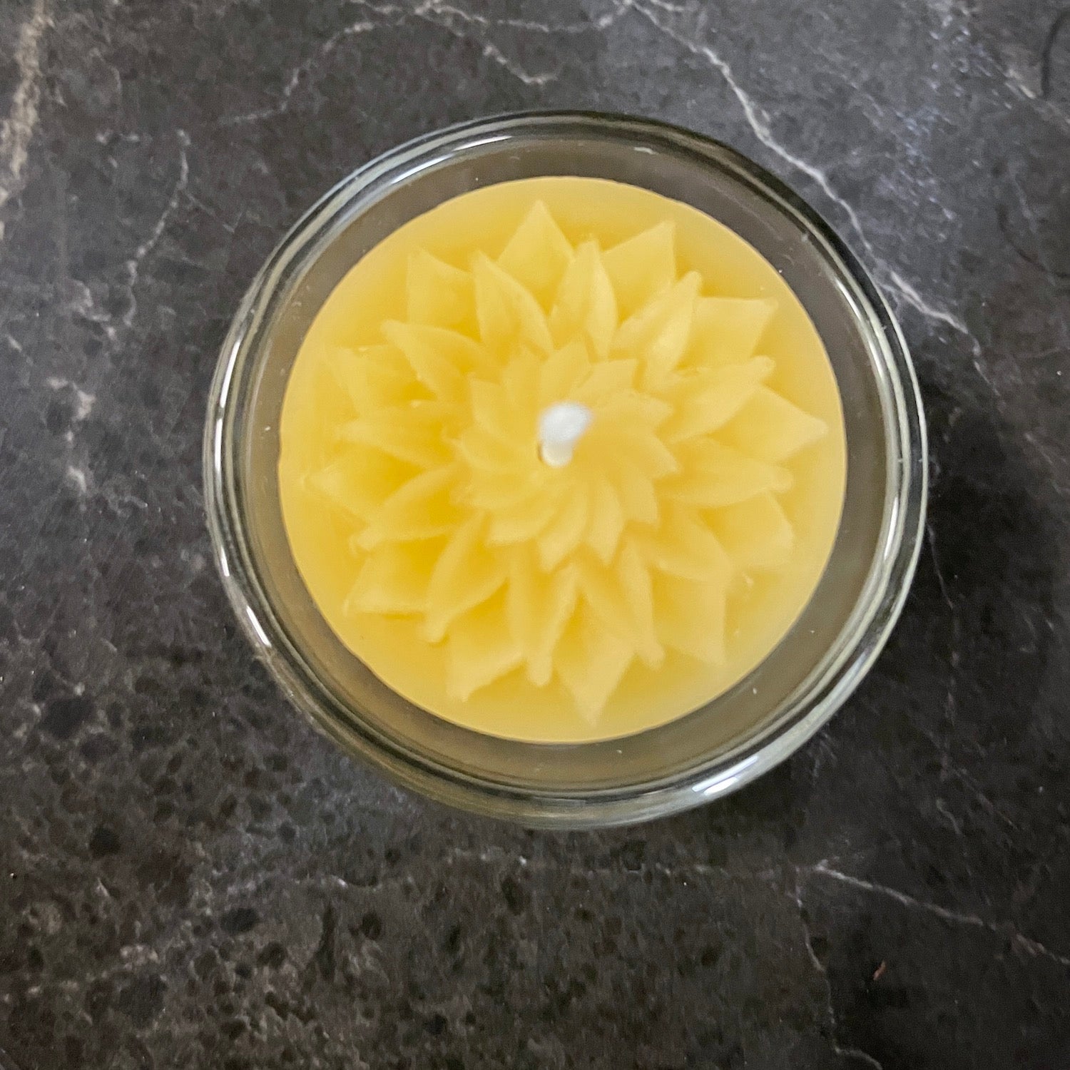Bonbonniere and small beeswax candle gifts gift pack Happy Flame #2 Flower beeswax candle gift bag
