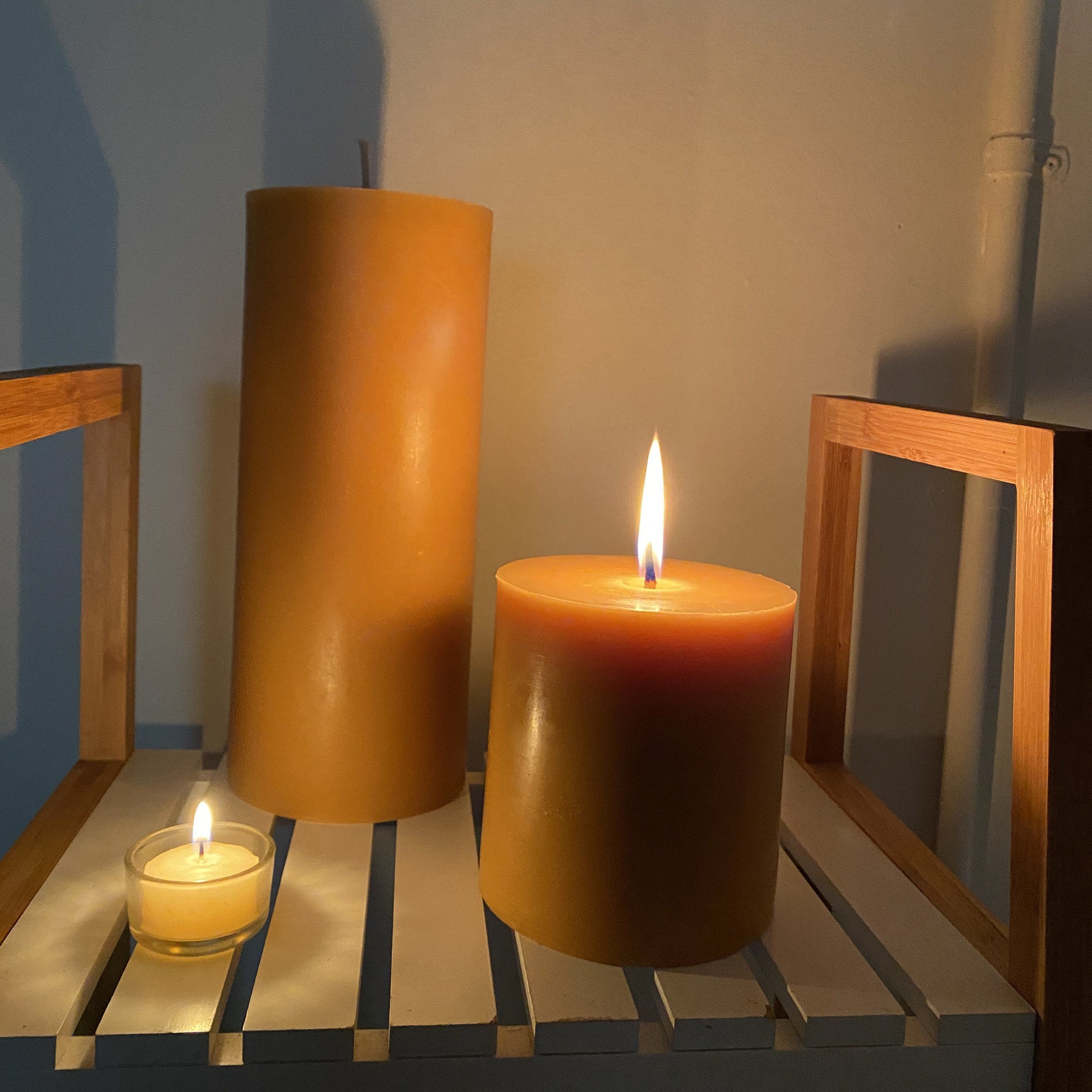 "Reflection" candle- our biggest & longest burning candles Happy Flame