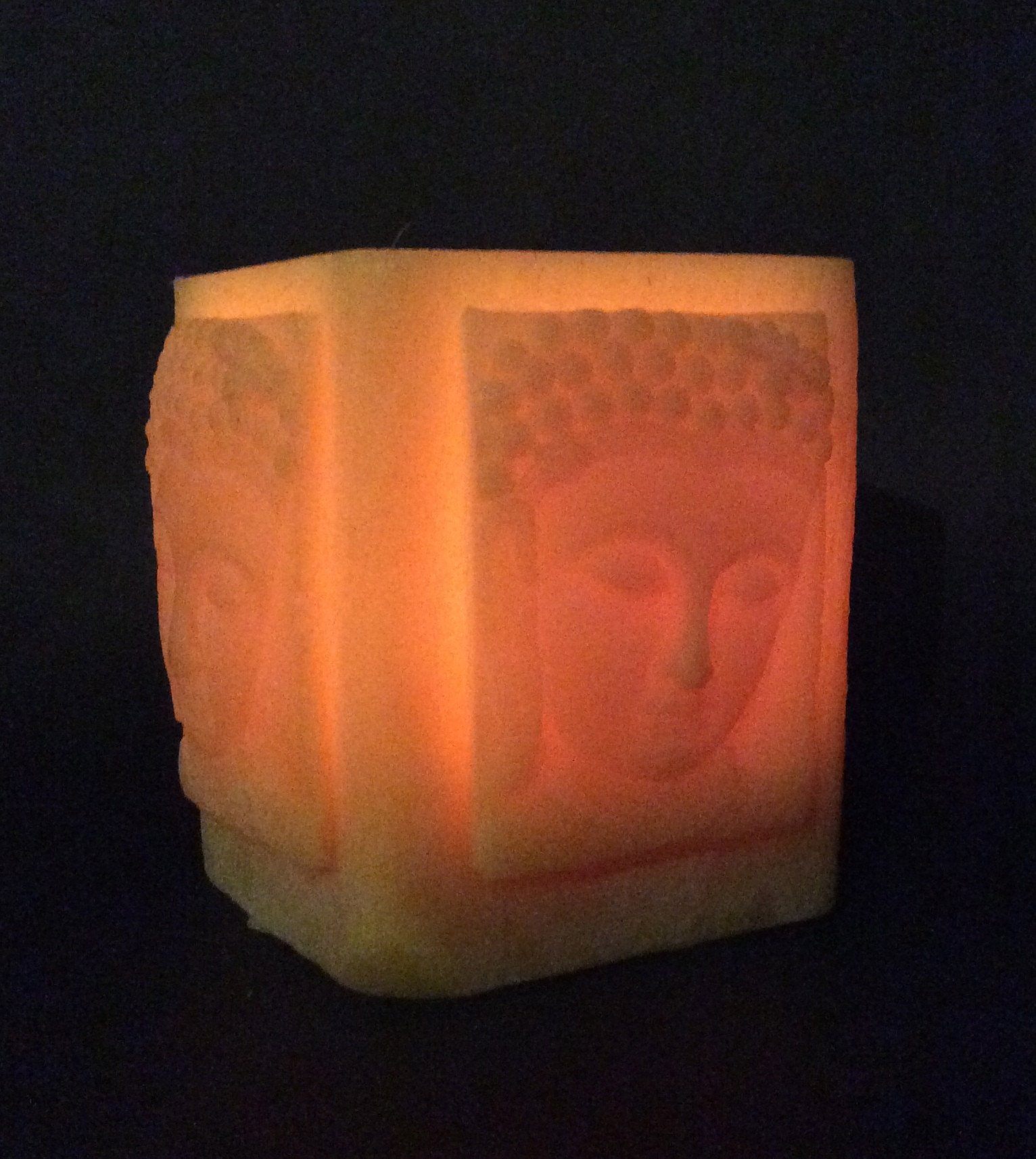 Happy Flame Beeswax Lanterns luminaries Buddha beeswax lantern- rectangle