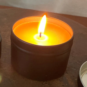 On the road- beeswax travel candle Happy Flame 