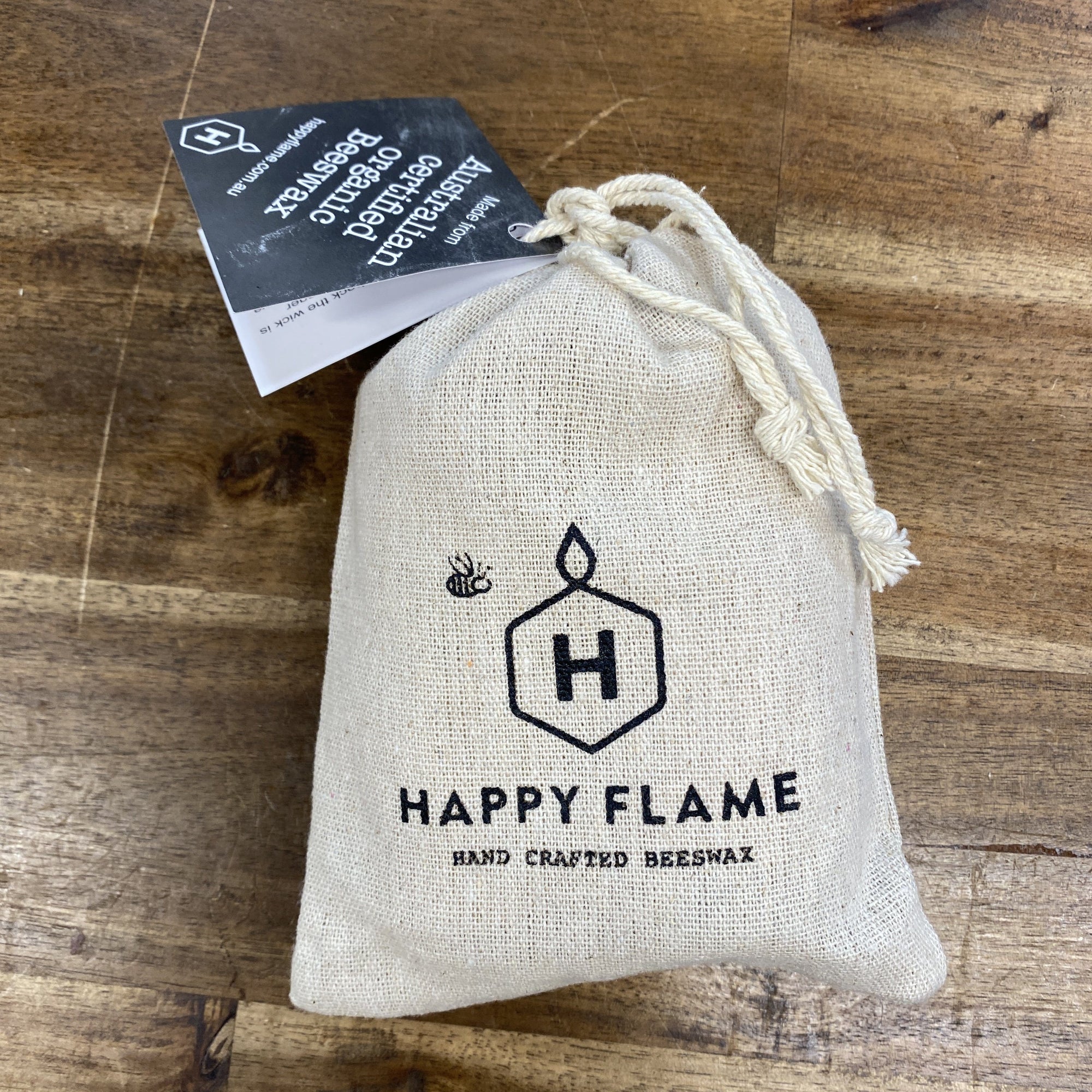 12 hour votive made from certified organic beeswax Beeswax Votives Happy Flame