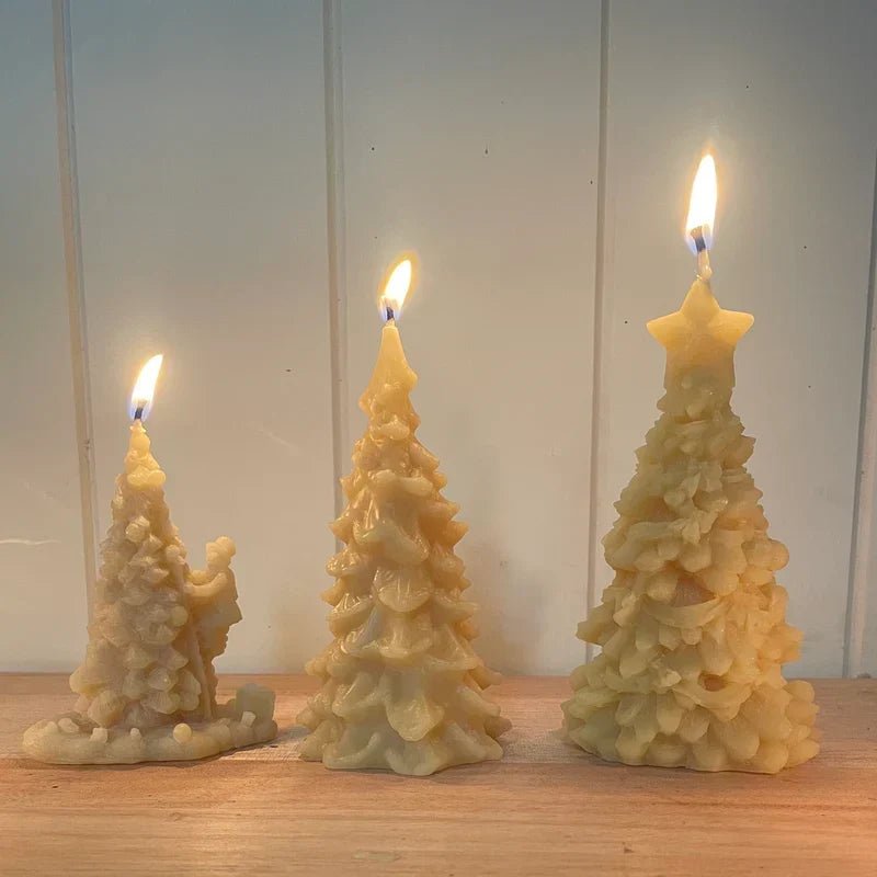 11 Christmas Decorating Ideas Using Handmade Beeswax Candles - Happy Flame