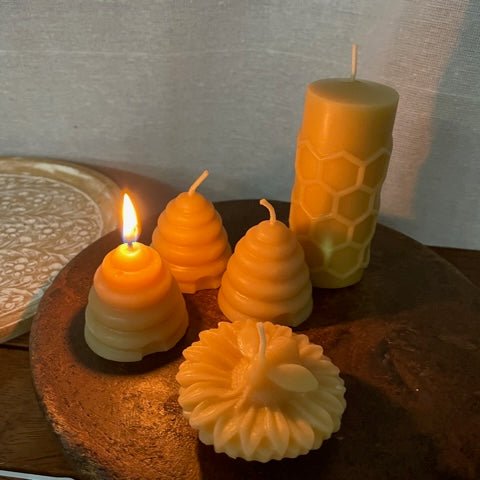 Beeswax Candle Value Packs - Happy Flame