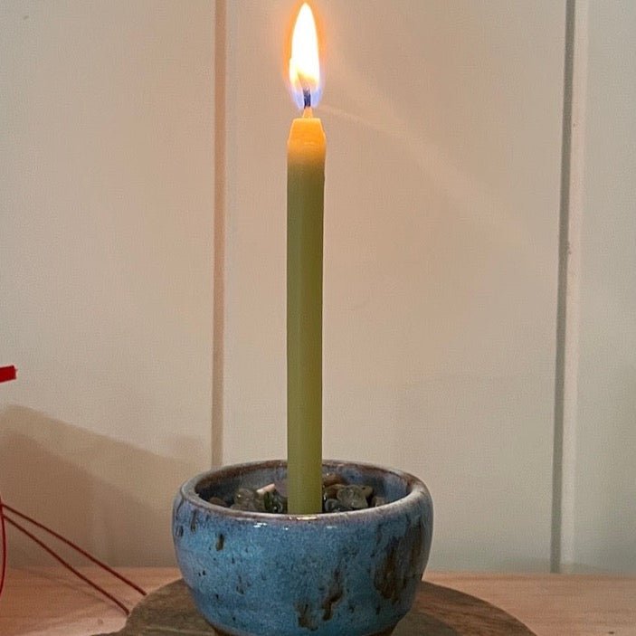 Beeswax birthday, wish and celebration candles (10 x candles) - Happy Flame