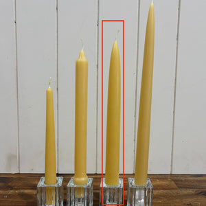 Four beeswax taper candles from Happy Flame