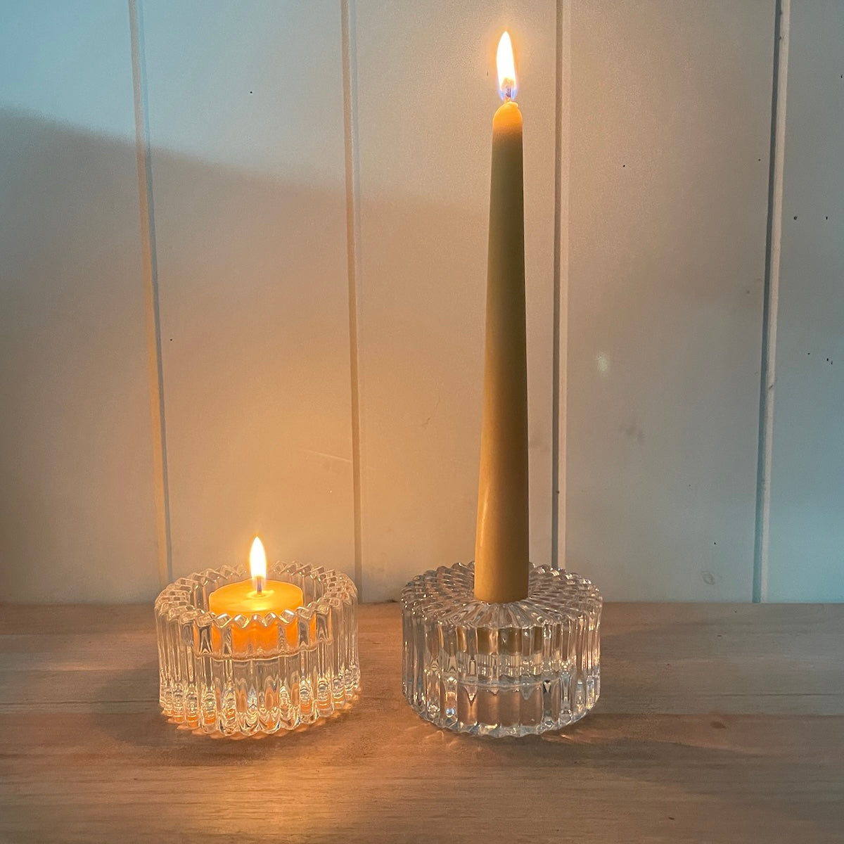 Crystal style 2 in 1 candle holder