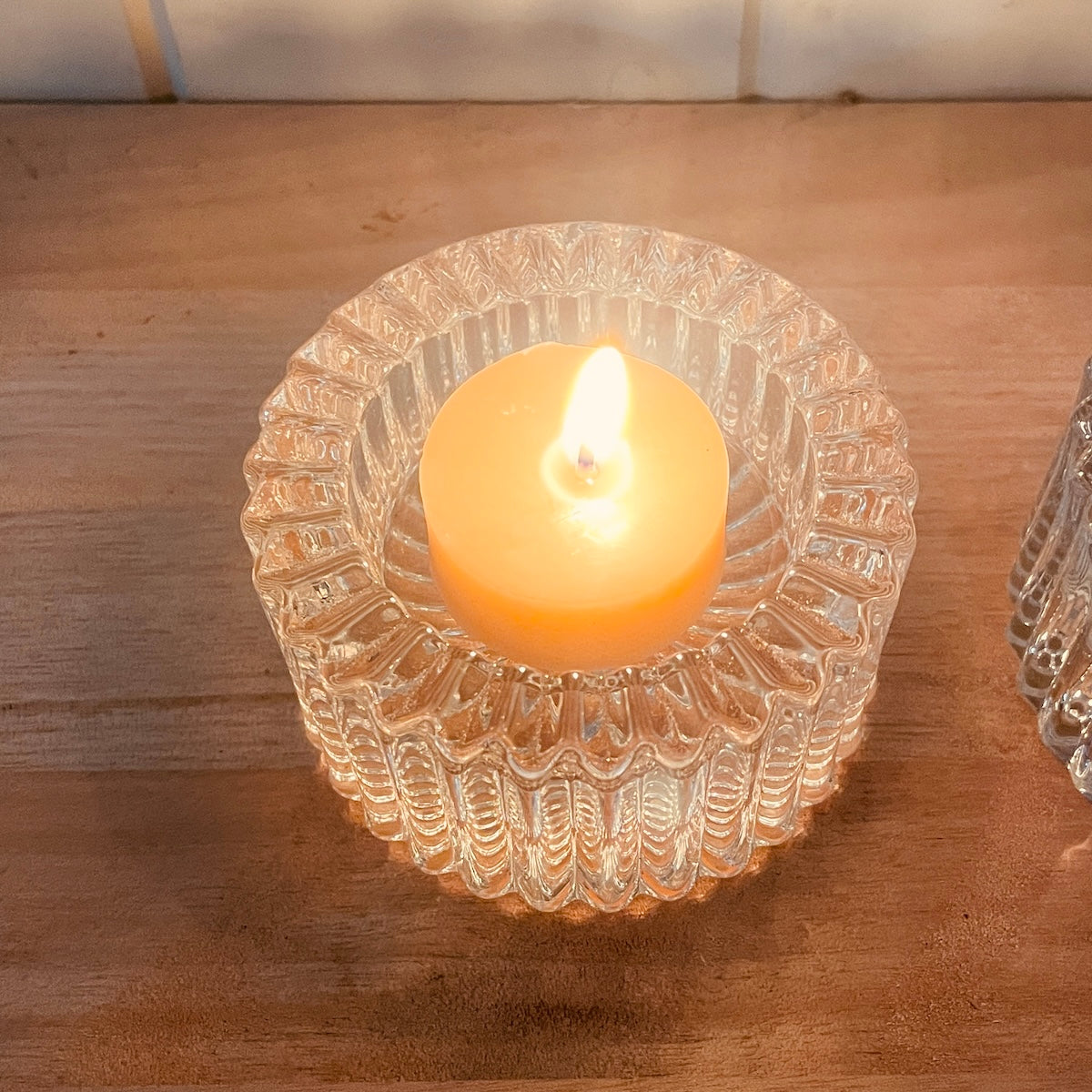 Crystal style 2 in 1 candle holder