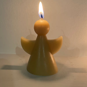 Christmas Angel beeswax candle from Happy Flame