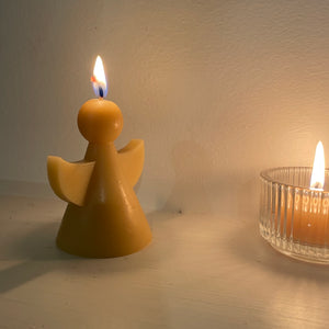 New Christmas Angel beeswax candle from Happy Flame
