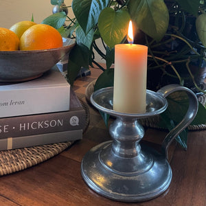 Byron Bay Light - Beeswax Pillar Candle 2 - Happy Flame
