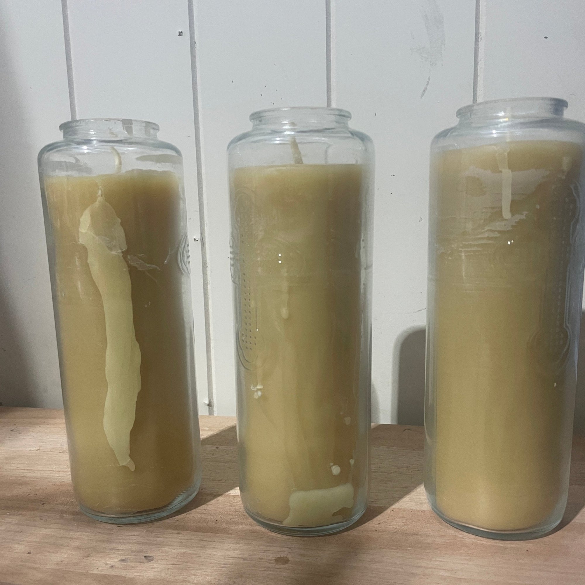 Ceremonial Candle in Glass - Imperfect - Happy Flame