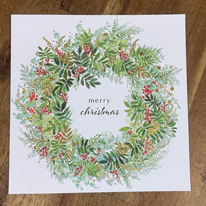 Artisan Greeting Cards - Christmas card #1 - Happy Flame