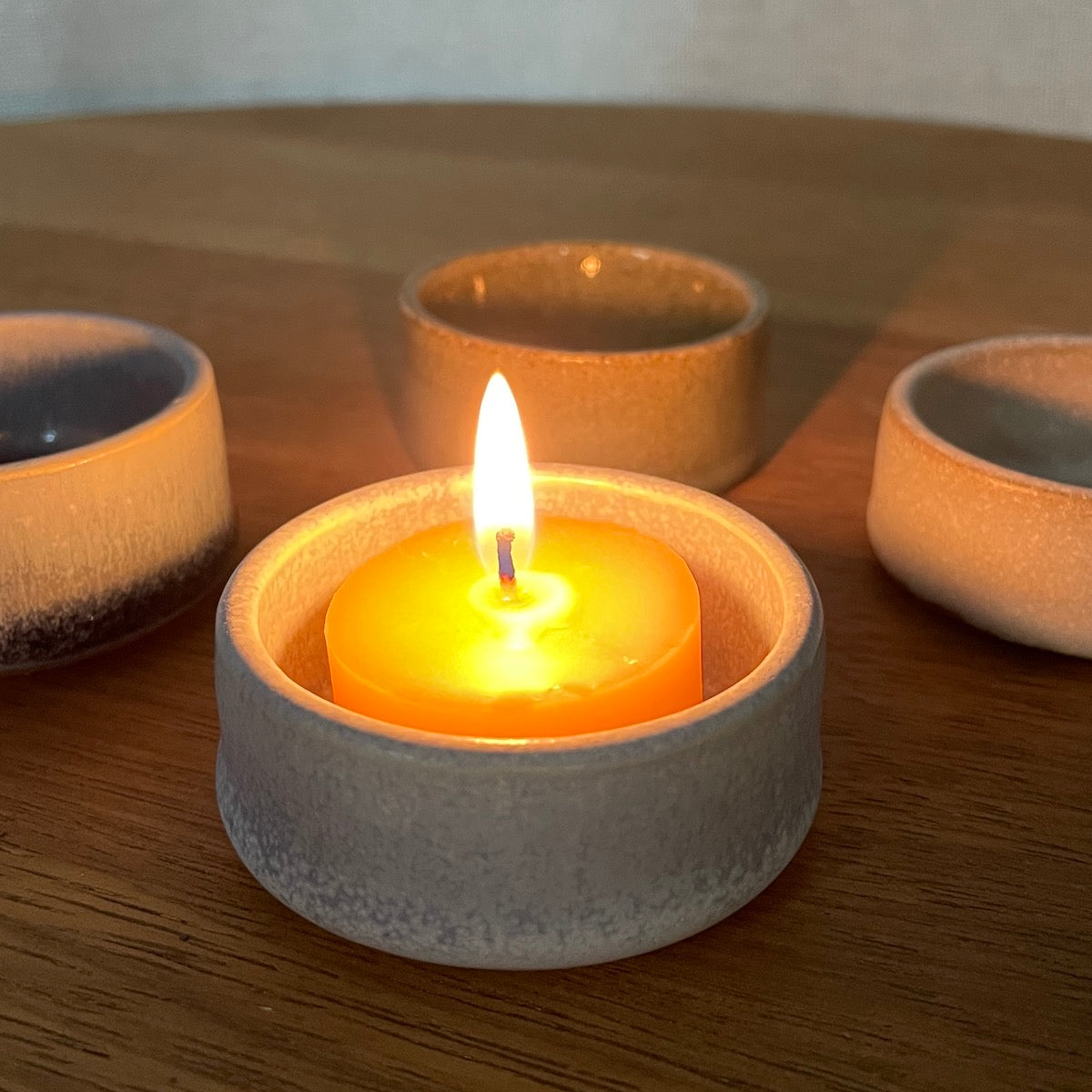 Hand thrown tea light holders- new colaboration