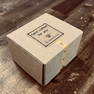 Timber & Leather Beeswax Polish packaging - Happy Flame