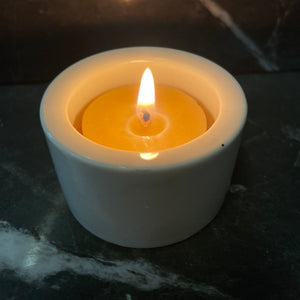 Glass Tealight Candle Holder 2 - Happy Flame