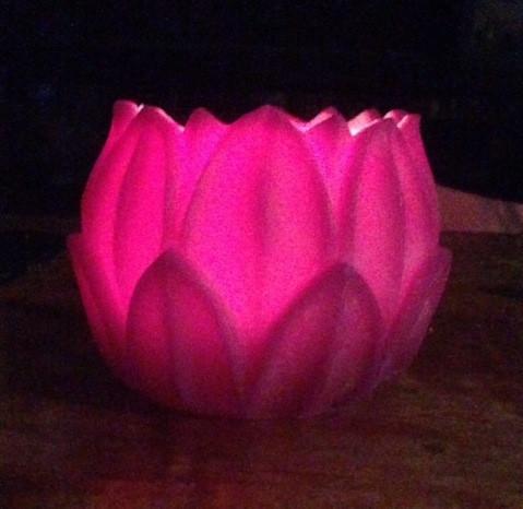 Happy Flame Beeswax Lanterns luminaries Beeswax Large lotus/ water lilly lantern