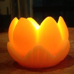 Happy Flame Beeswax Lanterns luminaries Beeswax Lotus candle