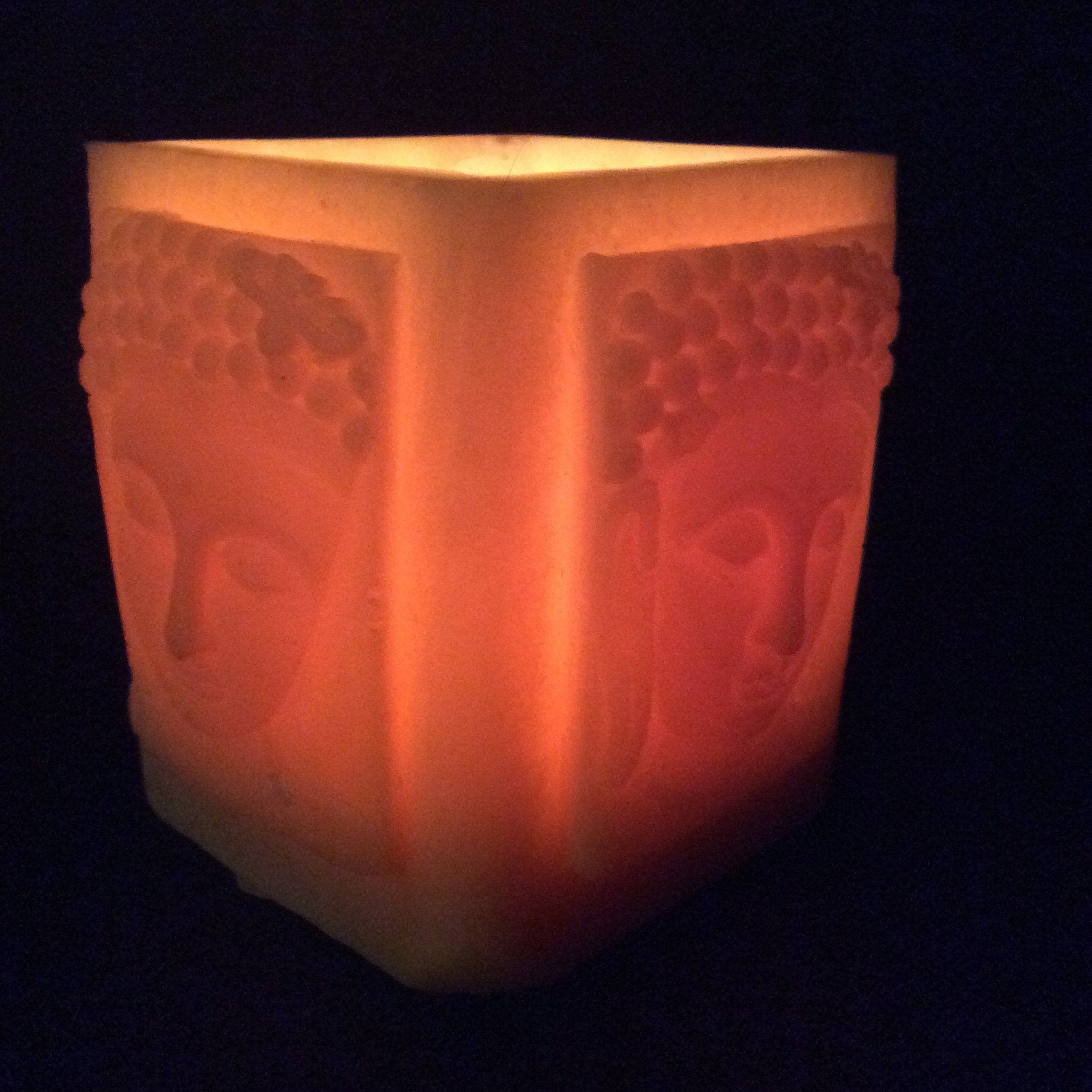 Happy Flame Beeswax Lanterns luminaries Buddha beeswax lantern- rectangle