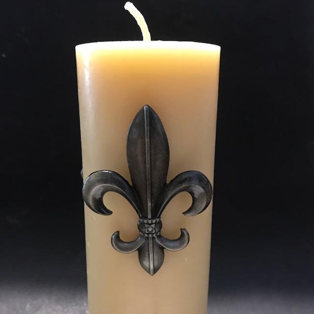 Happy Flame Special candle packs Fluer de lise Candle pins decoration for your beeswax candles.