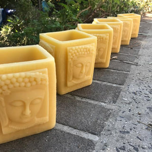 Buddha Beeswax Candle Lantern 3 - Happy Flame