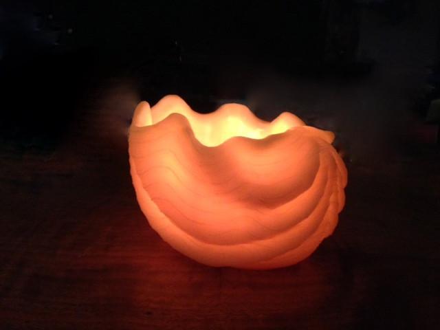 Byron Bay Seashell Beeswax Candle Lantern 3 - Happy Flame