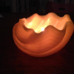 Byron Bay Seashell Beeswax Candle Lantern 2 - Happy Flame