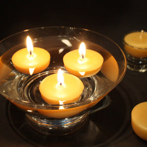 9 - Hour Happy Light Beeswax Tealight Candle 3 - Happy Flame