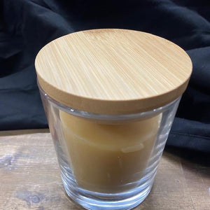 Triple - Wick Beeswax Candle in Glass 3 - Happy Flame