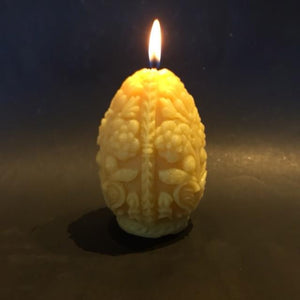 Renaissance Beeswax Candle - Happy Flame