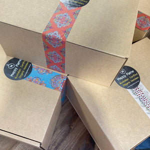 Meditation Beeswax Candle Collection packaging - Happy Flame